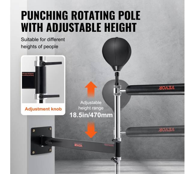 Sieninis boksinis besisukantis strypas su kamuoliu2