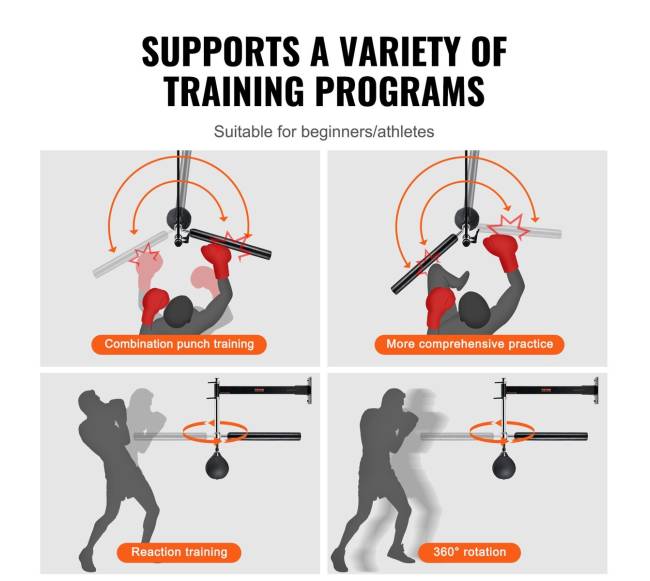 Sieninis boksinis besisukantis strypas su kamuoliu5