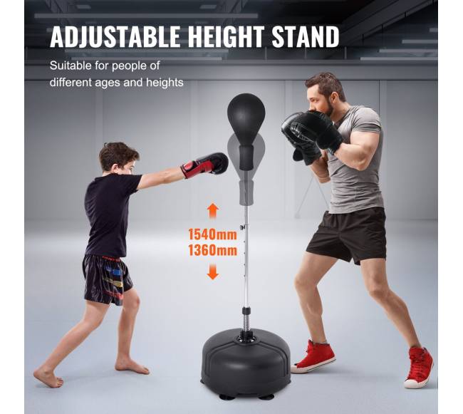 Reguliuojamas bokso kriaušės krepšys su pirštinėmis2