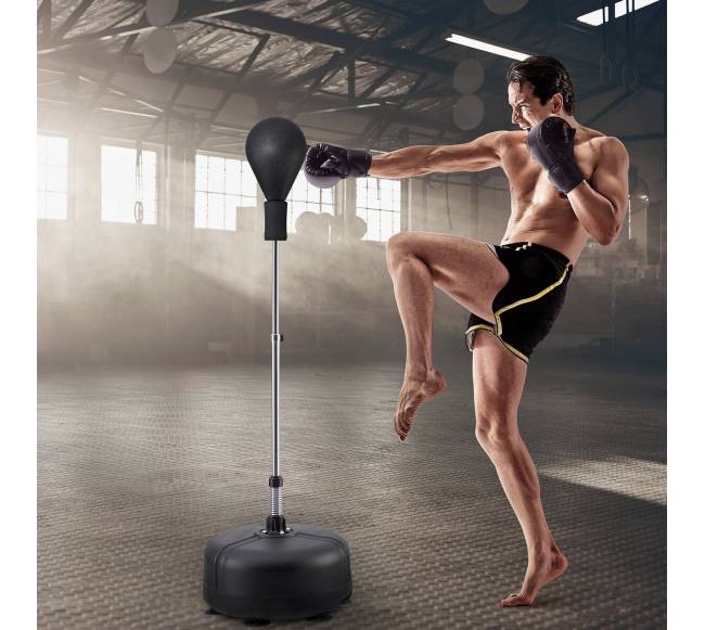 Reguliuojamas bokso kriaušės krepšys su pirštinėmis7