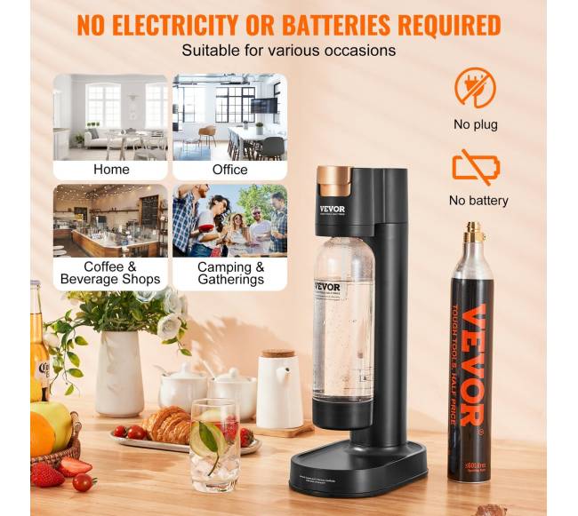 Vandens gazavimo aparatas namams, 1L rinkinys CO25