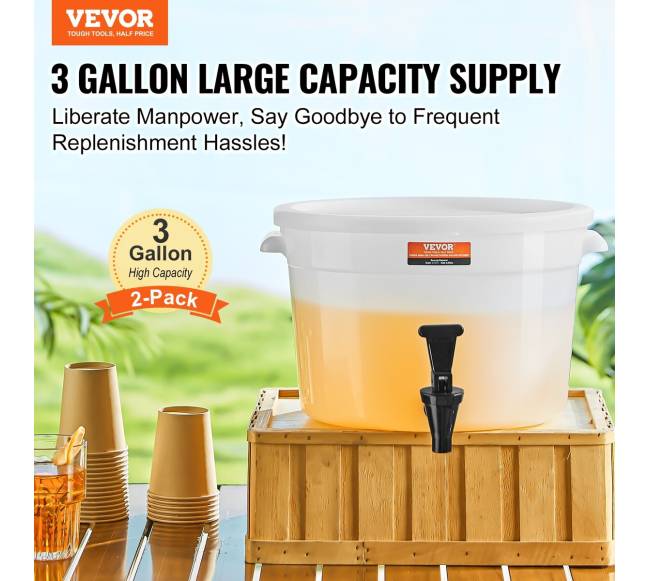 Gėrimų dozatorius 11L su kraneliu, 2 vnt.1