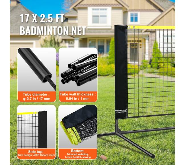 Reguliuojamas tinklinis badmintonui ir tinkliniui3