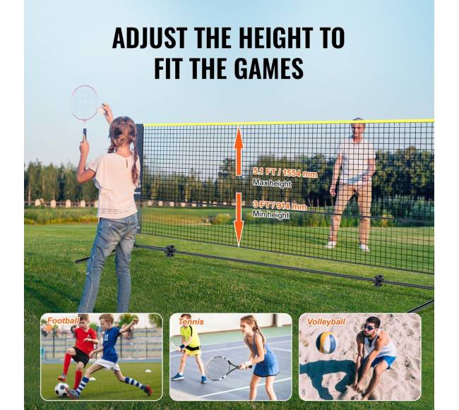 Reguliuojamas tinklinis badmintonui ir tinkliniui4