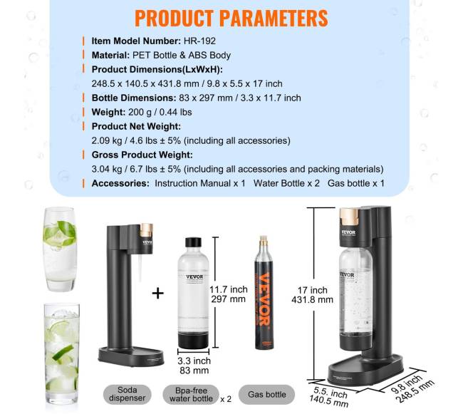 Vandens gazuoklis su buteliais ir CO2 cilindru6