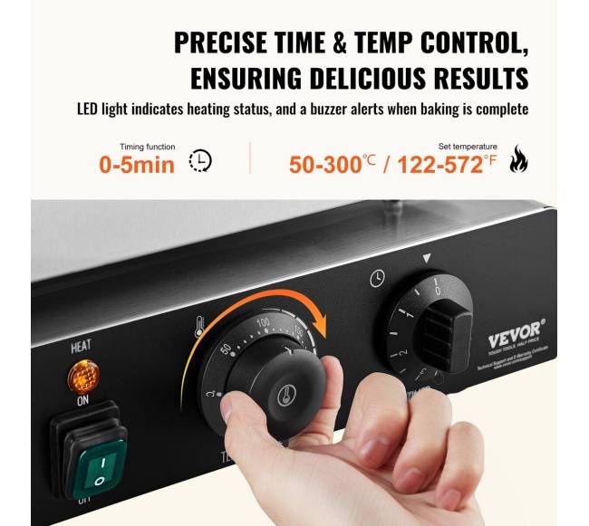 Elektrinė spurgų gaminimo mašina, 2000W, 9 skylių3