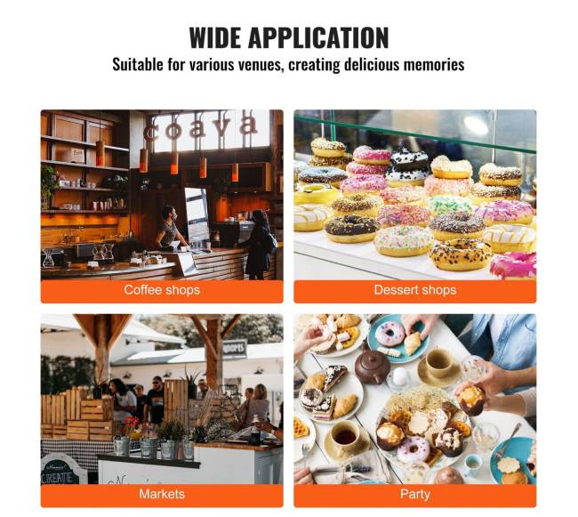 Elektrinė spurgų gaminimo mašina, 2000W, 9 skylių5