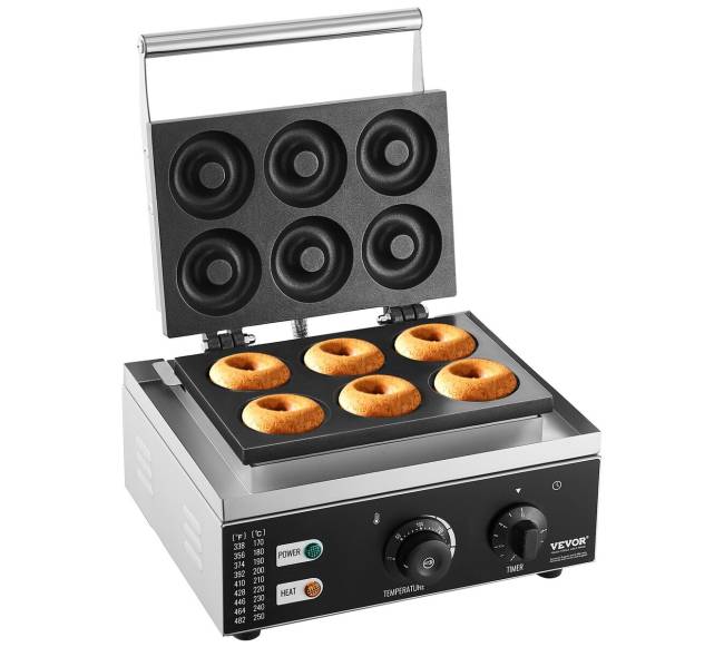 Elektrinė spurgų keptuvė, 1550 W, 6 skylės0