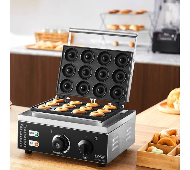 Elektrinė spurgų keptuvė, 12 vietų 1550W7