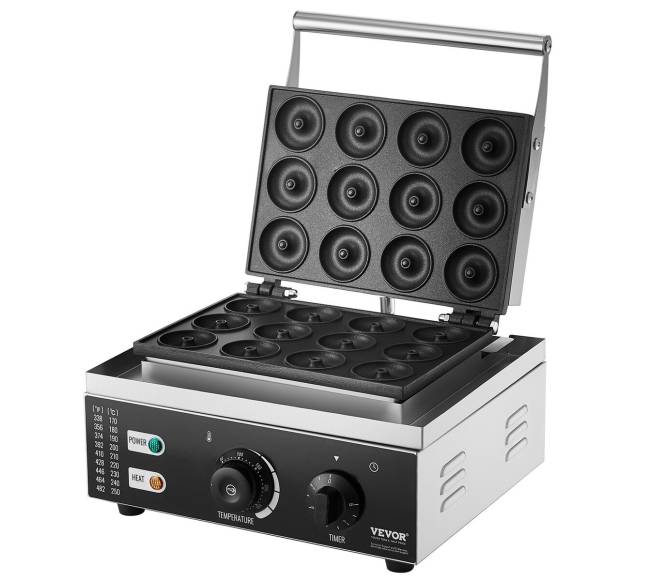 Elektrinė spurgų keptuvė, 12 vietų 1550W9