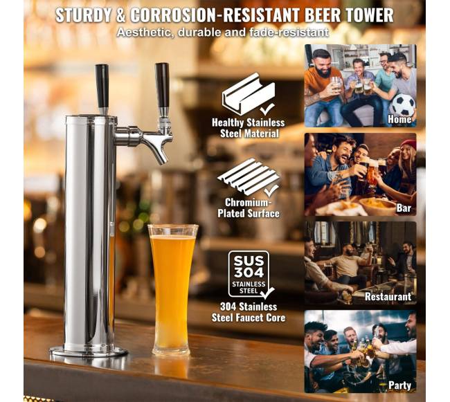 Dvigubų čiaupų kegeratoriaus bokštas su A sistemos jungtimi4