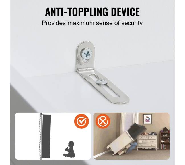 182 cm baltos spalvos virtuvės spintelė su lentynomis5