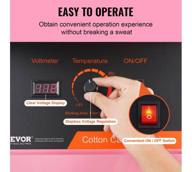 Elektrinė cukraus vatos mašina 1000W2