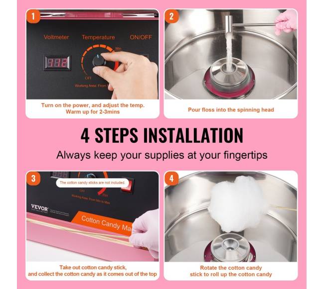 Elektrinė cukraus vatos mašina 1000W4