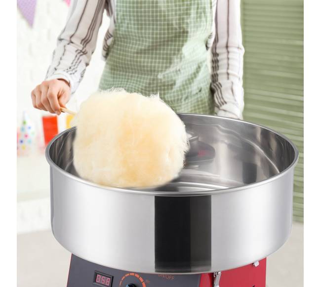 Elektrinis cukraus vatos aparatas, 1000W, komercinis, su dubeniu7