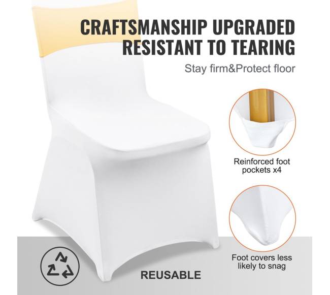 50 komplektų spandekso kėdžių užvalkalai su kaspinais4