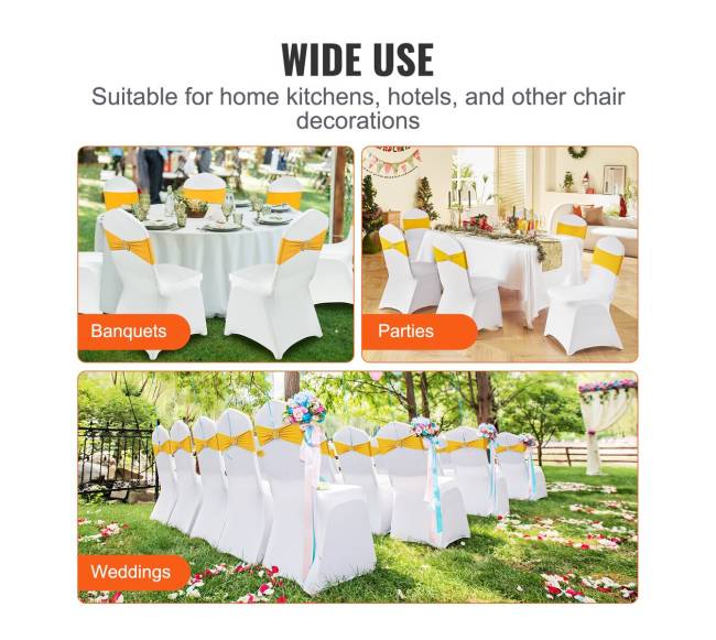 50 komplektų spandekso kėdžių užvalkalai su kaspinais5