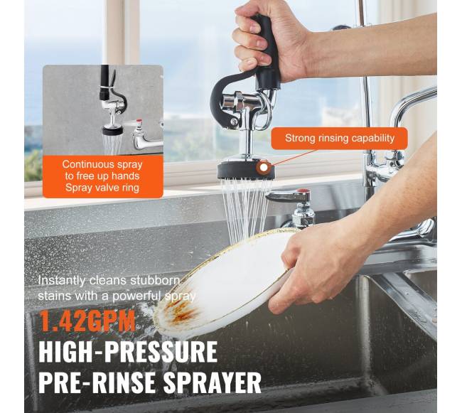 Virtuvinis maišytuvas su pirmo plovimo purkštuvu3