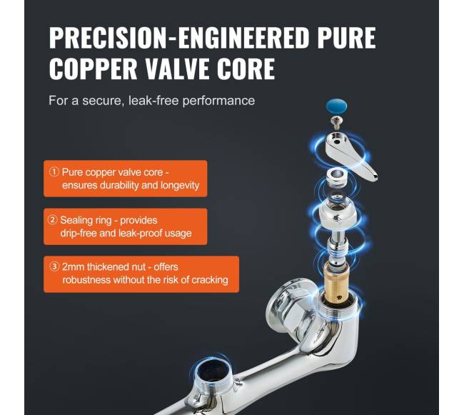 Komercinė virtuvinė maišytuvas su išankstiniu purškikliu2