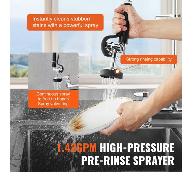 Virtuvinis maišytuvas su praplovimo purkštuvu3