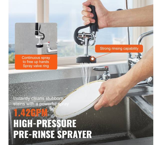 Pramoninis maišytuvas su priešplovimo purkštuvu3