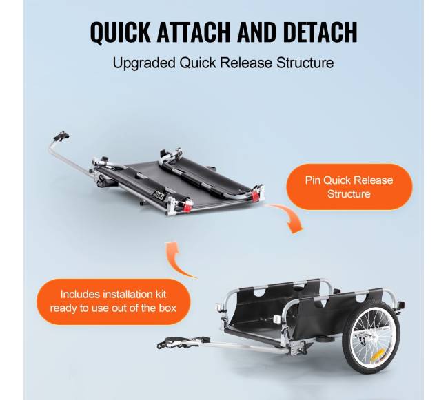 Dviračio krovinių priekaba, sulankstoma ir universali4