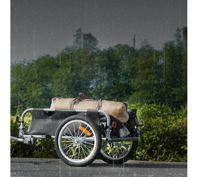 Dviračio krovinių priekaba, sulankstoma ir universali7