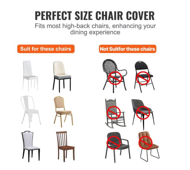 Juodi elastiniai kėdžių užvalkalai 50 vnt.2