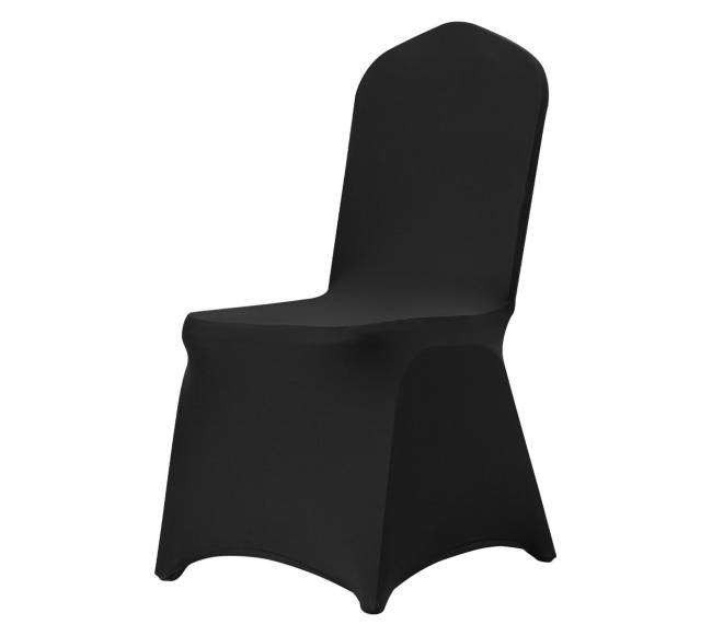 Juodi elastiniai kėdžių užvalkalai 50 vnt.8
