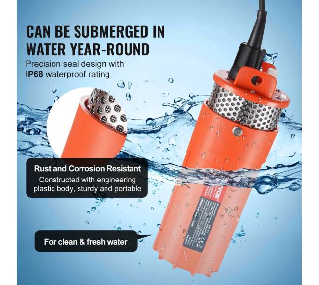 Saulės energijos povandeninis vandens siurblys 12V3