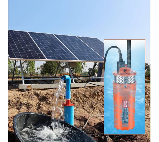 Saulės energijos povandeninis vandens siurblys 12V7