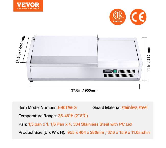 Šaldomas salotų ir picų paruošimo stalas6