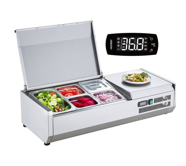 Šaldomas salotų ir picų paruošimo stalas9