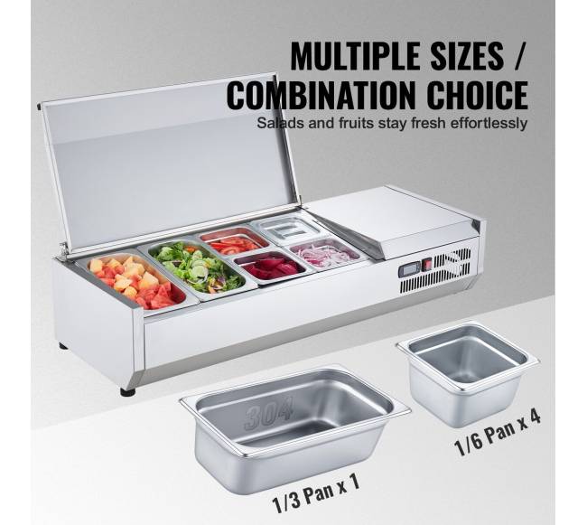 Šaldantis preparavimo stalas salotoms ir picai2