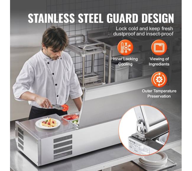 Šaldantis preparavimo stalas salotoms ir picai4