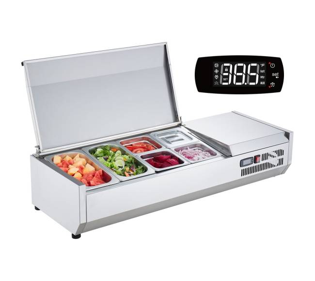 Šaldantis preparavimo stalas salotoms ir picai9