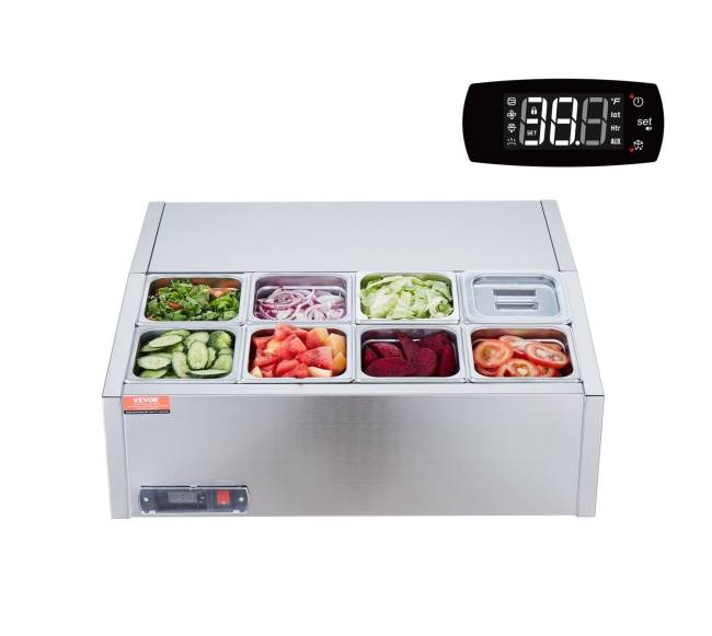 Stalviršio salotų ir picos šaldymo stotis 145 W0