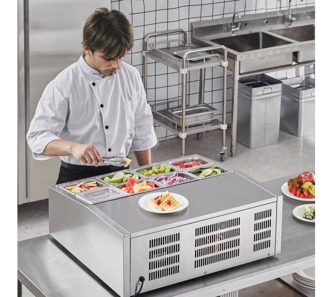 Stalviršio salotų ir picos šaldymo stotis 145 W7