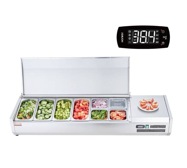 Šaltuvas salotų ir picų ruošimo stotis0