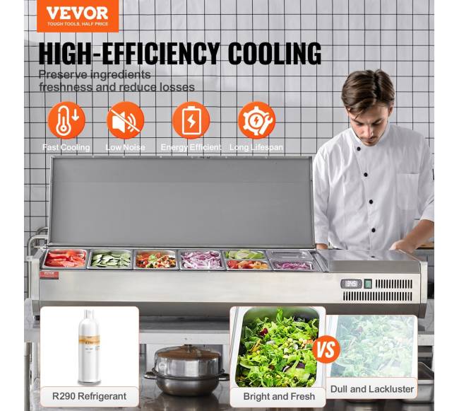 Šaltuvas salotų ir picų ruošimo stotis1