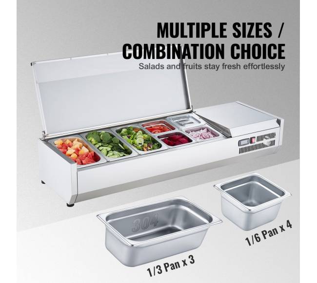 Stalo šaldoma picos ir salotų ruošimo stotis2