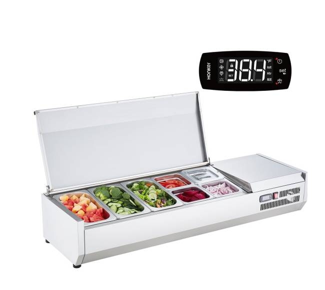 Stalo šaldoma picos ir salotų ruošimo stotis9