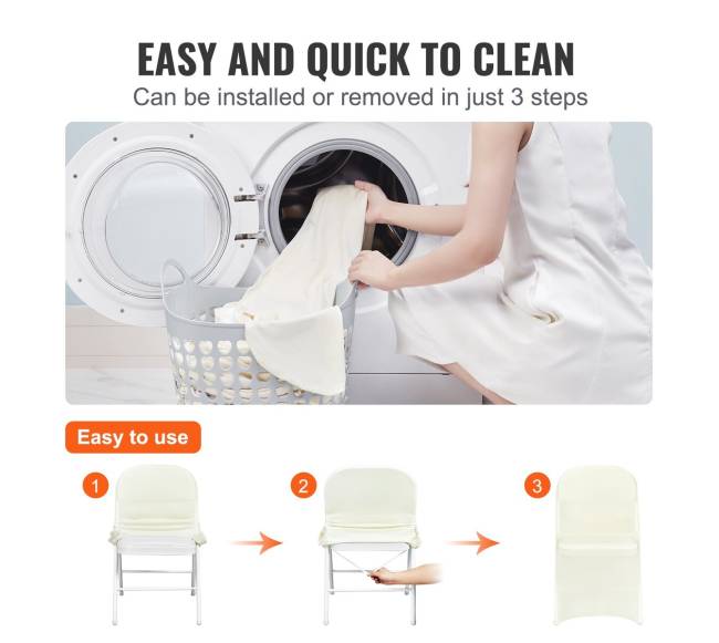 30 vnt. baltos spalvos kėdžių užvalkalai3