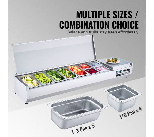 stalviršio šaldytuvinė pica salotų stotis2