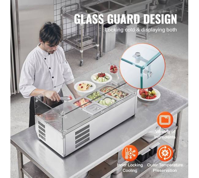 Stalviršio šaldytuvo salotų picos ruoša4