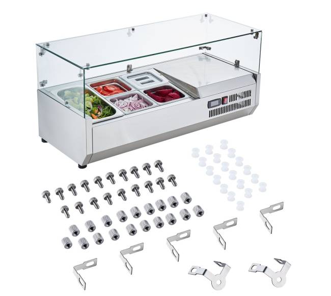 Stalviršio šaldytuvo salotų picos ruoša8