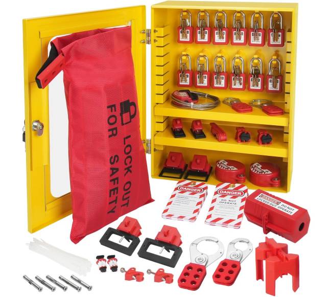 Elektros užraktų ir žymėjimo komplektas, 59 vnt.0