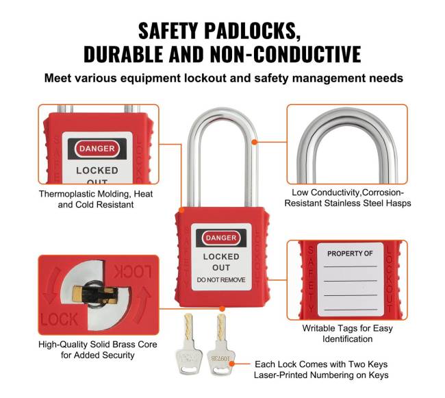 Elektros užraktų ir žymėjimo komplektas, 59 vnt.2