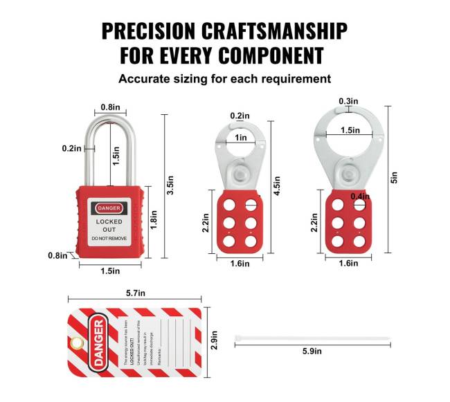 Elektros užraktų ir žymėjimo komplektas, 59 vnt.3