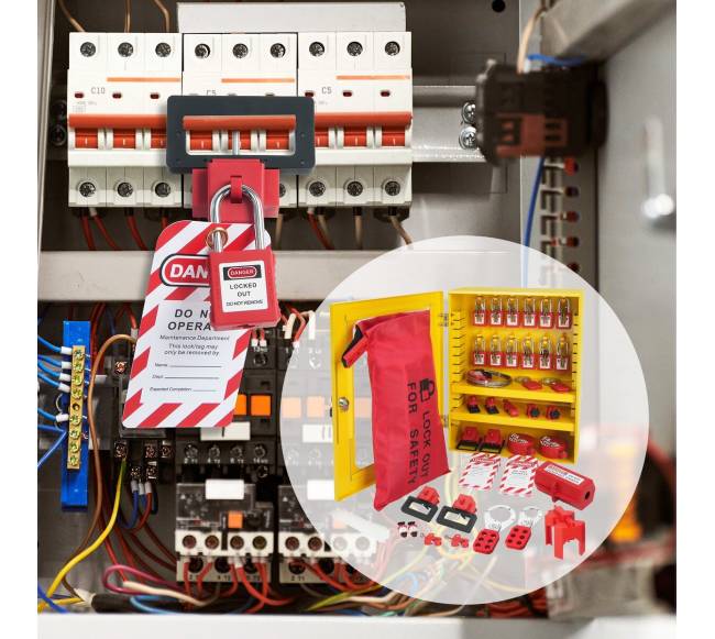 Elektros užraktų ir žymėjimo komplektas, 59 vnt.7